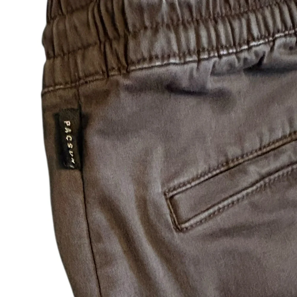 PacSun Stretch Brody Cargo Pants Brown Baggy Fit Size Small - Picture 11 of 12